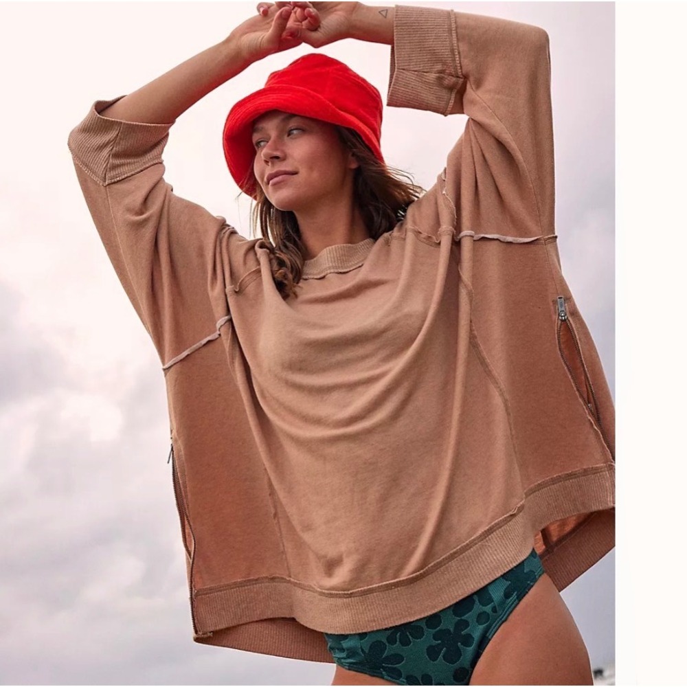 Free People FP Movement Large Sun Seeker Sweat Oversized Sweatshirt